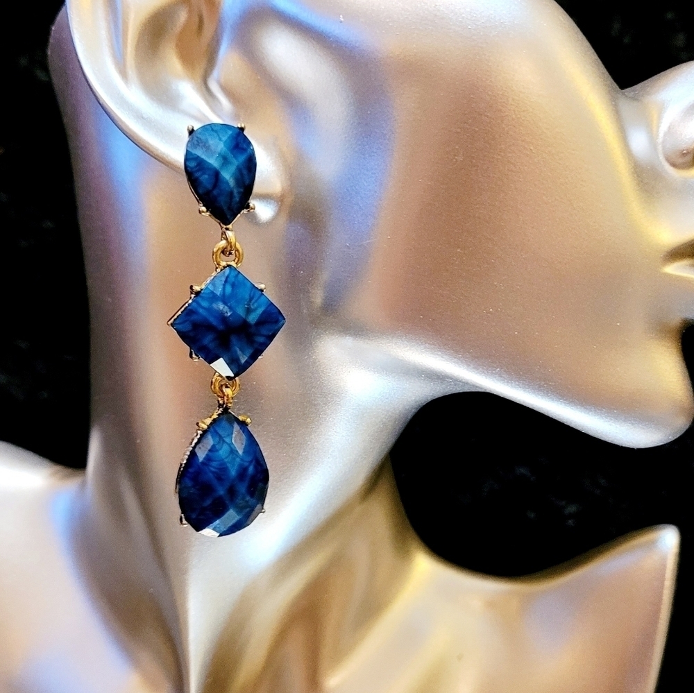 NWT BLUE LAPIS MONTAUK DROP EARRINGS